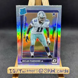 Micah Parsons 2022 Donruss Optic Rated Rookie Holo Green Bay Packers