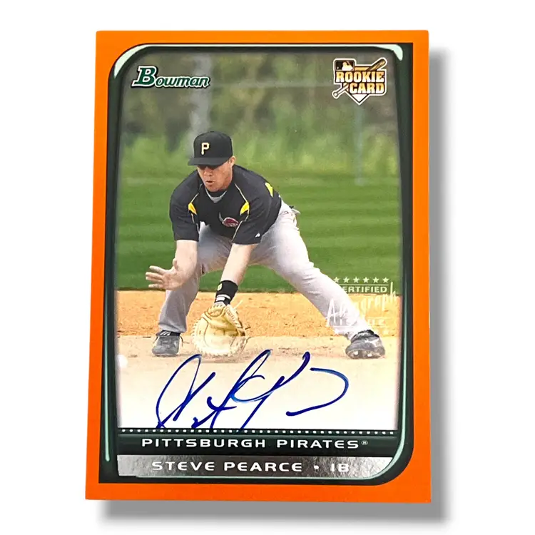 2008 Bowman Steve Pearce RC Auto Orange 119/250 #228