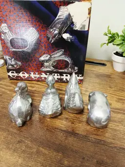 Vintage Animal Napkin Ring Set