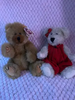 Ty brown bear & Boyd Girl Bear