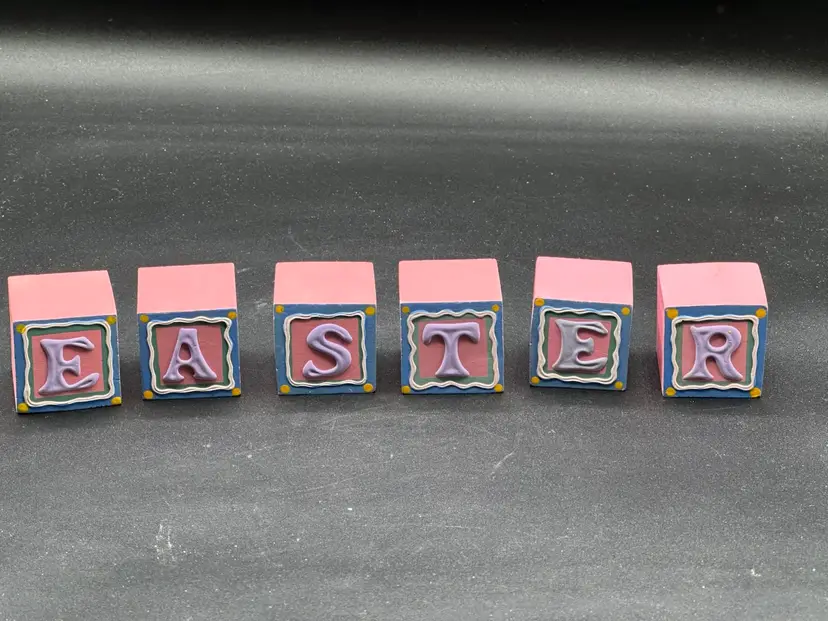 Happy EasterWood Blocks Midwest Of Cannon Falls