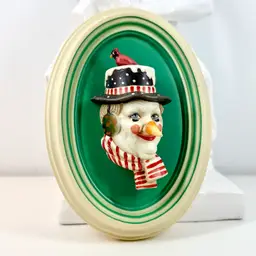 BEN BLACK Frosty The Clown Wall Plaque Made In Italy by ANRI 6.5”x 4.5 in