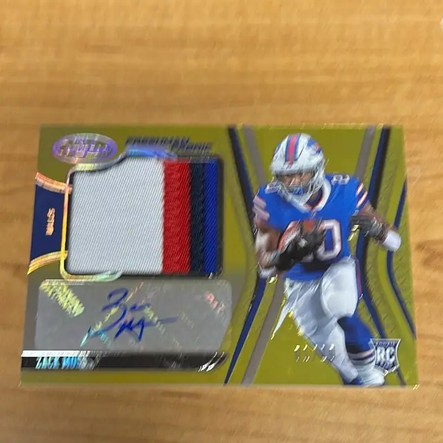 2020 Certified Football Gold  Zach Moss Four Color Rpa 1/10