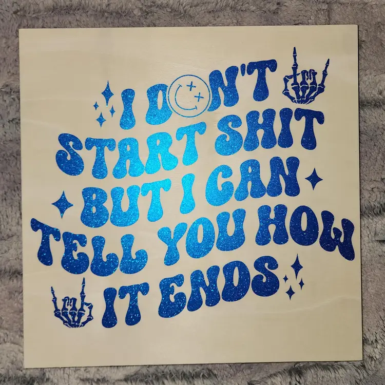 Vigilante Sh*T Wall Art(Wood)-Taylor Swift Midnights Era