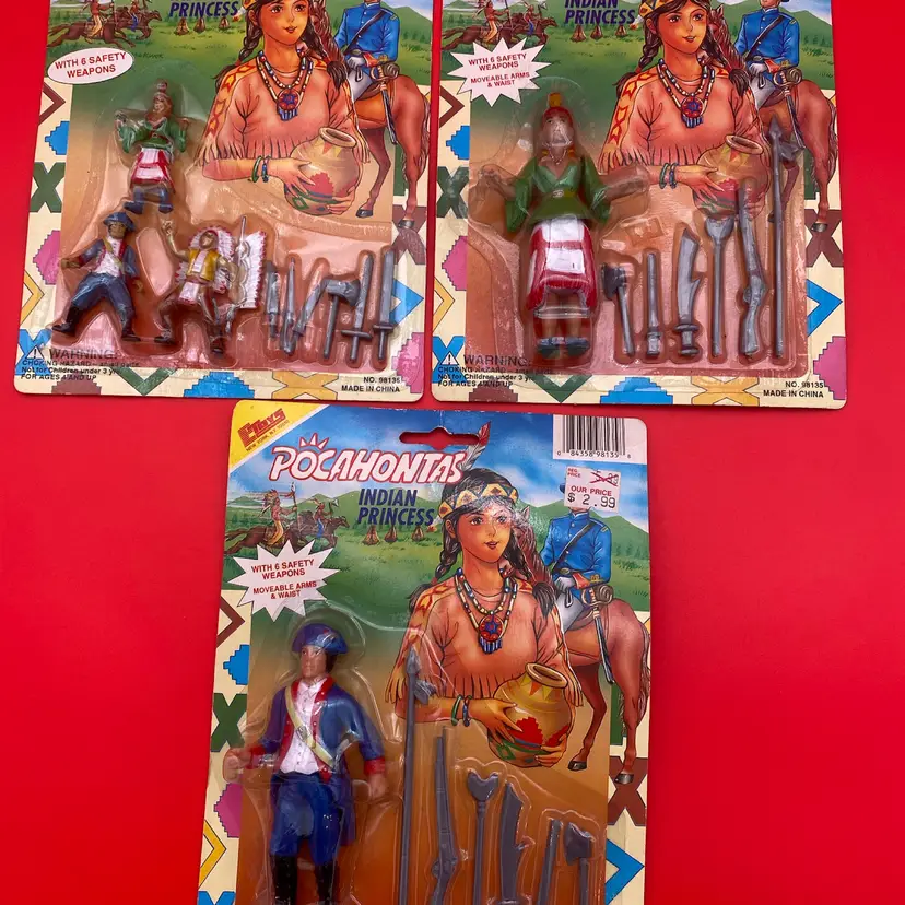 Pocahontas Indian Princess Set of Figures & Miniatures - NOS EToys