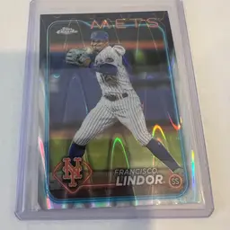 Francisco Lindor Chrome Ray Wave Refractor New York Mets