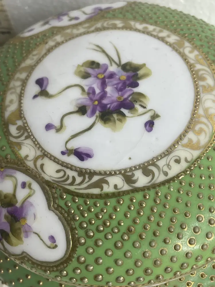 Antique Nippon Vanity Jar