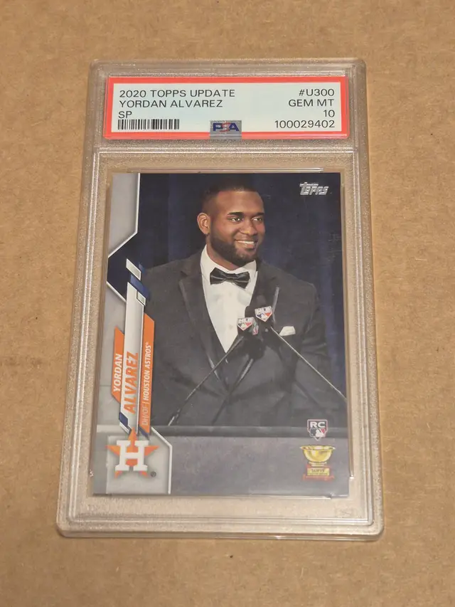 Yordan Alvarez (RC)2020 Topps Update SP #U-300 Astros PSA 10
