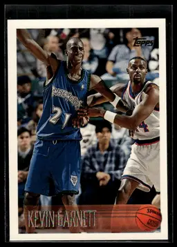 1996-97 Topps #131 Kevin Garnett Minnesota Timberwolves -5