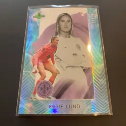 KATIE LUND Blue #1/10 “Jerseys Match” Racing Louisville 2024 Parkside Pacific NWSL Soccer Card