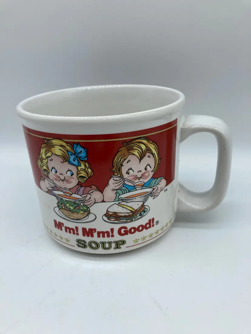 Vintage 1997 Westwood Campbell Soup Collectible Mug Mm! Mm! Good Kids Eating