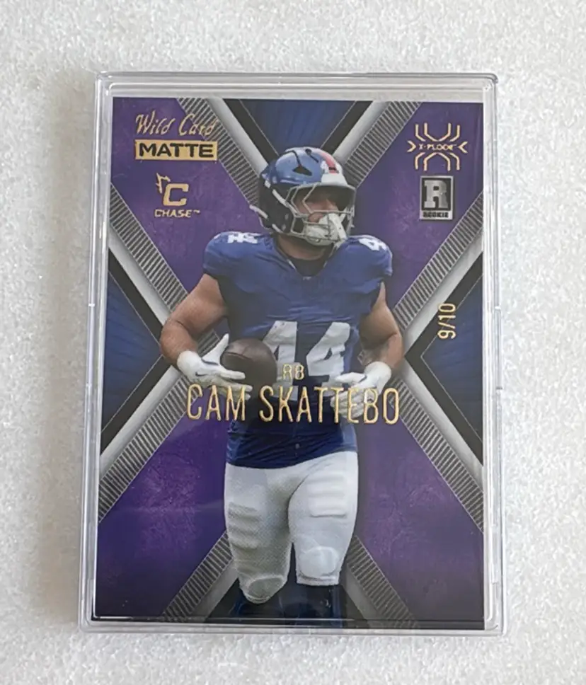 2025 Wild Card Cam Skattebo Matte Rookie Heat #mxpncs RC SN10