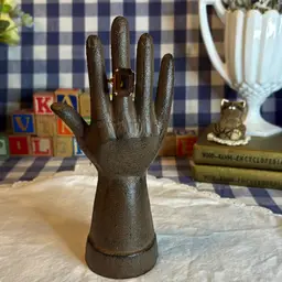 Vintage Avon Ring - Root Beer Glass & Gold-Tone - Size 7