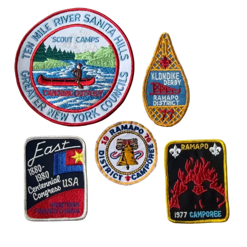 Vintage Lot 1970’s North East Scouting Camping Council Patches