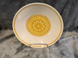 Vintage Royal China Cavalier Ironstone Serving Bowl Dish Casablanca Yellow Daisy