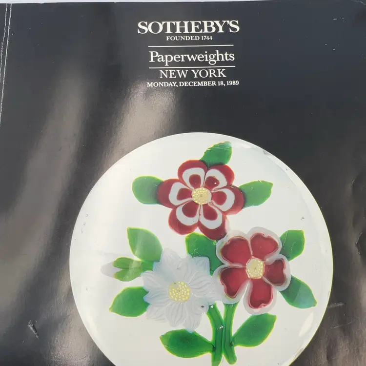 Sotheby’s Sale Booklet Paperweights 12.18.1989 NYC - 8” x 10.5”