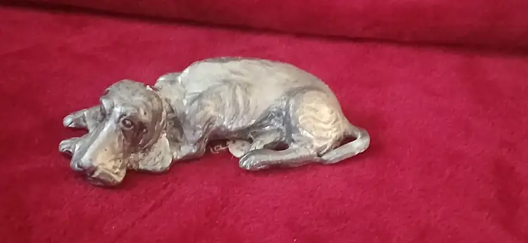 Vintage Michael Ricker Pewter Bloodhound