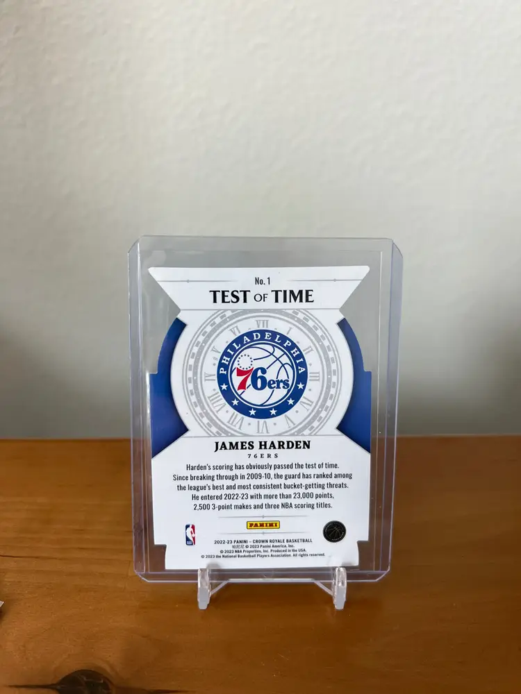 2022-23 Crown Royale - James Harden Test of Time /75 Philadelphia 76ers