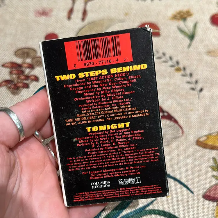 Def Leppard Two Steps Behind Cassette 