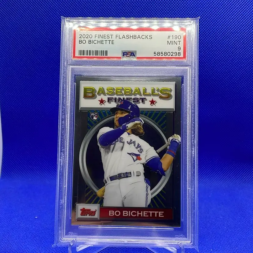 2020 Finest Flashbacks Bo Bichette RC PSA 9 Toronto Blue Jays