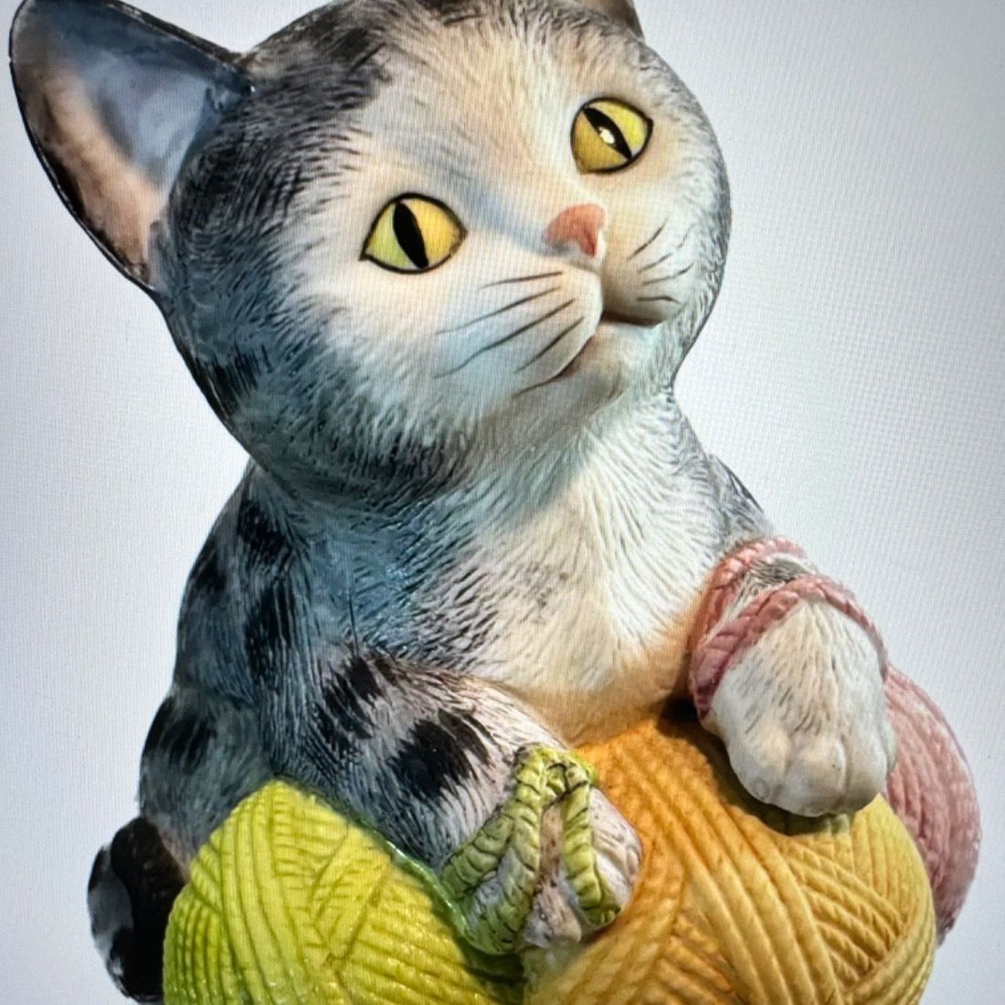 Niknax · Vintage Music Box Cat Kitten “You Light Up My Life” 1982