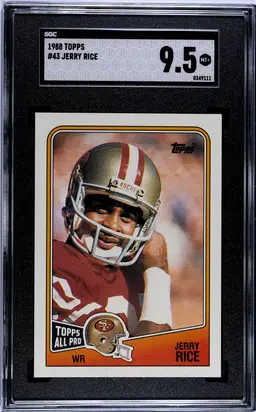 Jerry Rice 1988 Topps #43 SGC 9.5 CC5