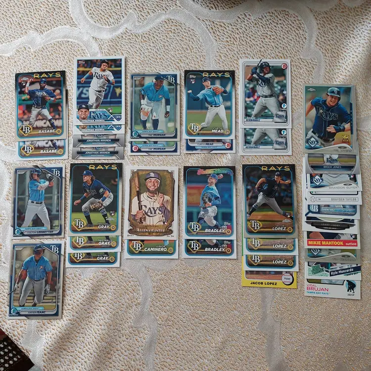 Lot of 73 Tampa Bay Rays cards. 2 #'d, Rookies, inserts, parallels +