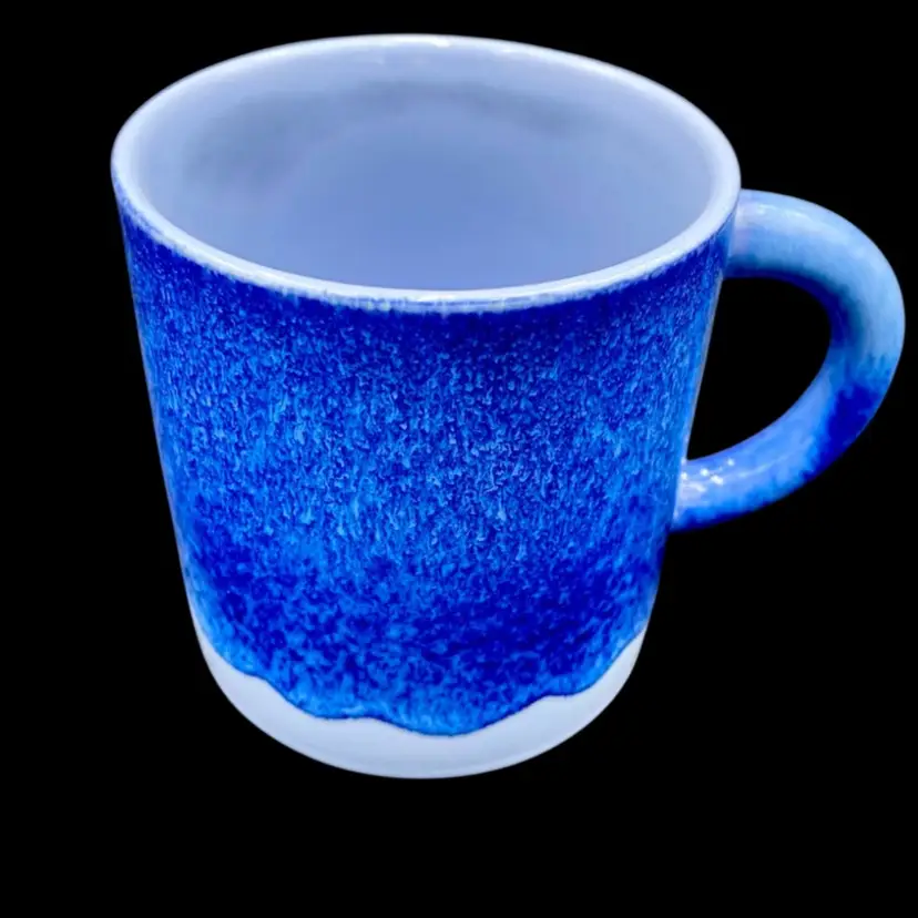 Starbucks 2022 Blue Drip Ombre & Periwinkle Ceramic Coffee Tea Mug, 14oz, MINT