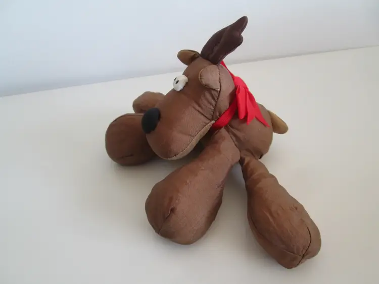 1980's Hallmark Rodney the Reindeer with parachute style fabric