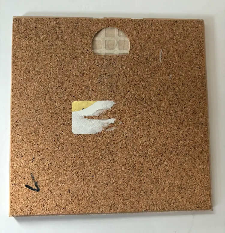 Norwegian Tile Trivet-Title “I Jesu Navn” Table, Prayer, Cork Back Tile With Hanger 6” X 6”