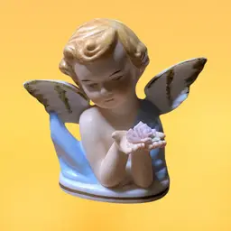 25. Vintage Norcrest Japan Porcelain Cherub Figurine