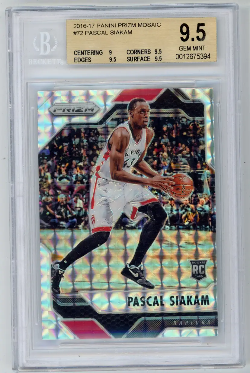 2016-17 Panini Prizm Mosaic PASCAL SIAKAM RC Rookie #72 RAPTORS BGS 9.5 GEM MINT
