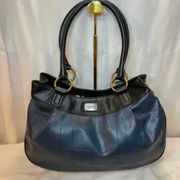 Simply Vera Blue Embossed Purse