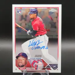 Will Benson 2023 Topps Chrome Auto Cleveland Guardians Cincinnati Reds