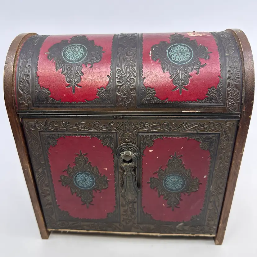 Rare Vintage Wooden Musical Jewelry Chest Made In Japan