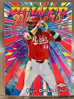 2025 Topps Chrome Elly De La Cruz Power Players Insert Cincinnati Reds