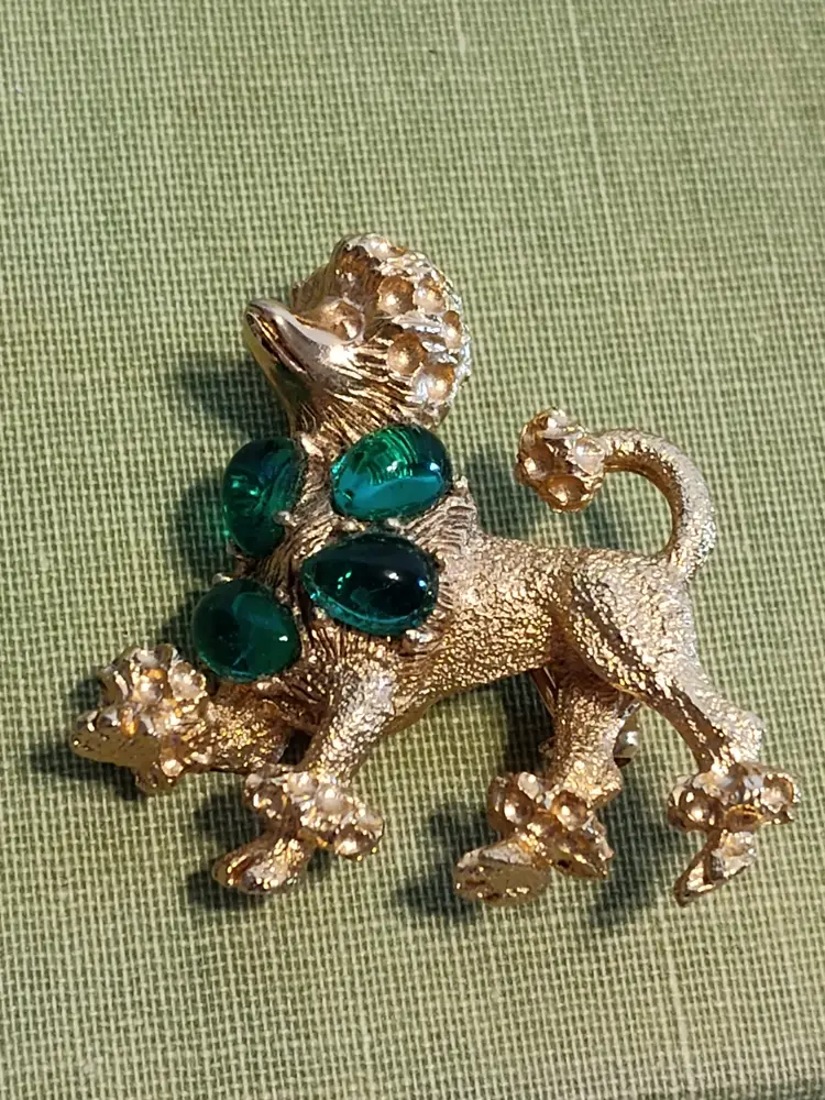 Fancy Poodle Brooch