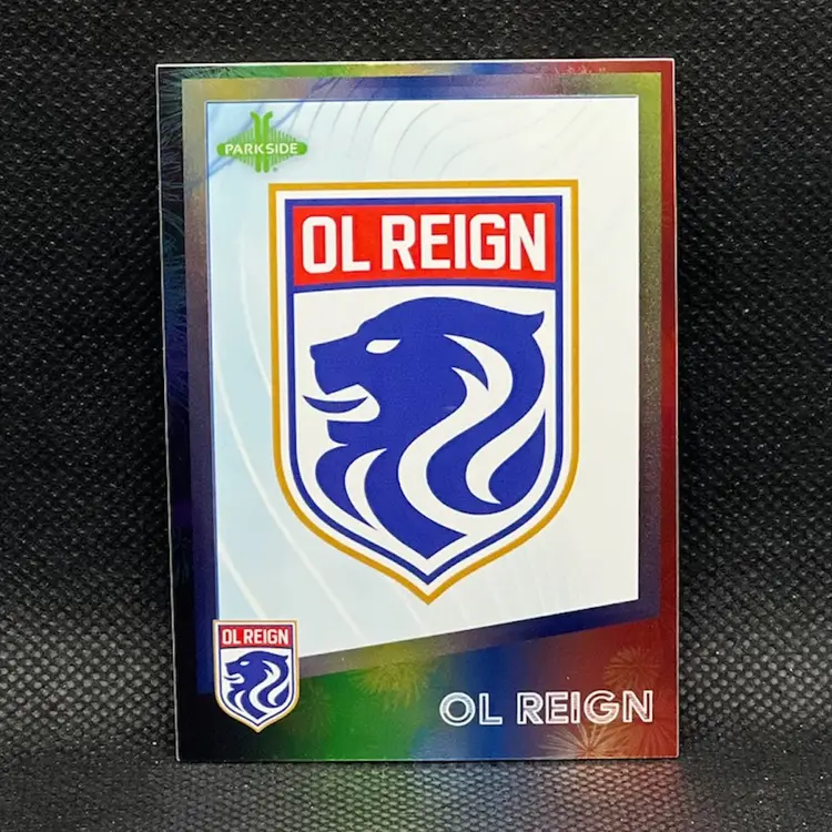OL Reign 2023 Parkside NWSL Shimmer /100 Soccer Card Seattle Reign