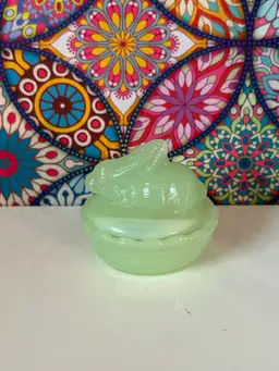 Mini 2.5” Jadeite Bunny on A Nest