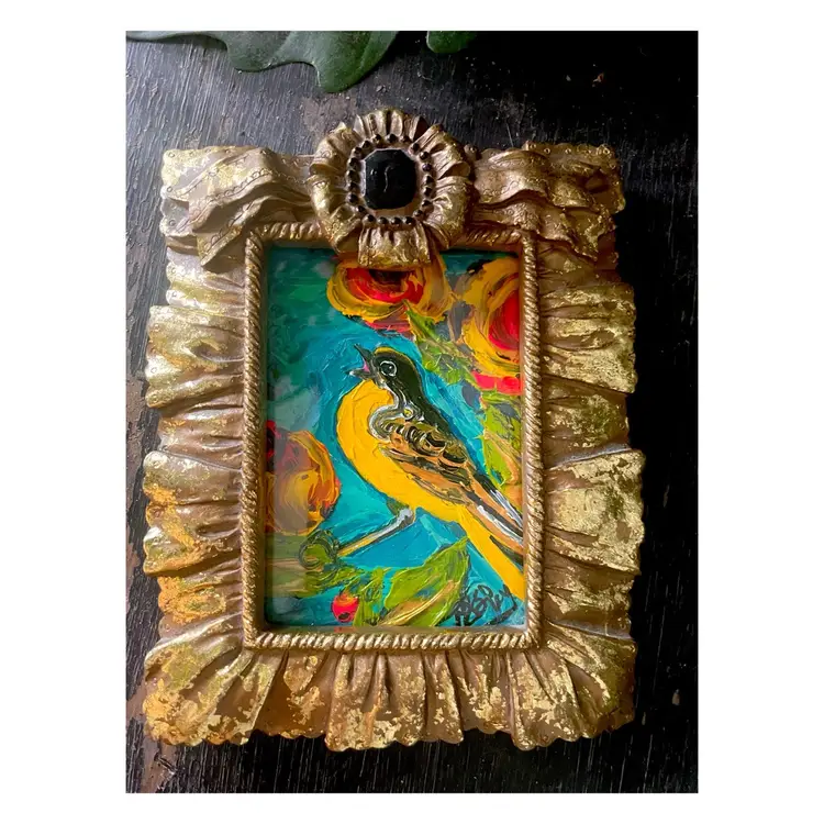 You Speak To Me
Original Painting In Beautiful Preloved Frame
Bird Art