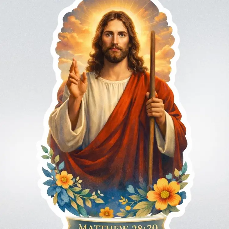 Matthew 28:20 Sticker ≈ 4”