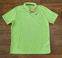 Nike Dri-FIT ADV Tour Textured Golf Polo Green Honeydew FD5731-343 Men’s Size XL
