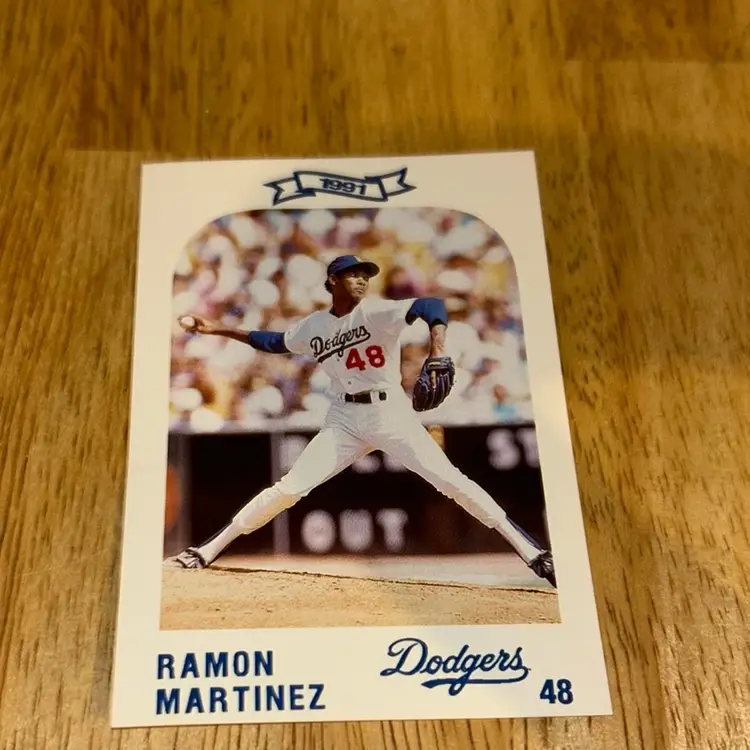1991 LAPD Baseball Card Ramon Martinez Los Angeles Dodgers # 48