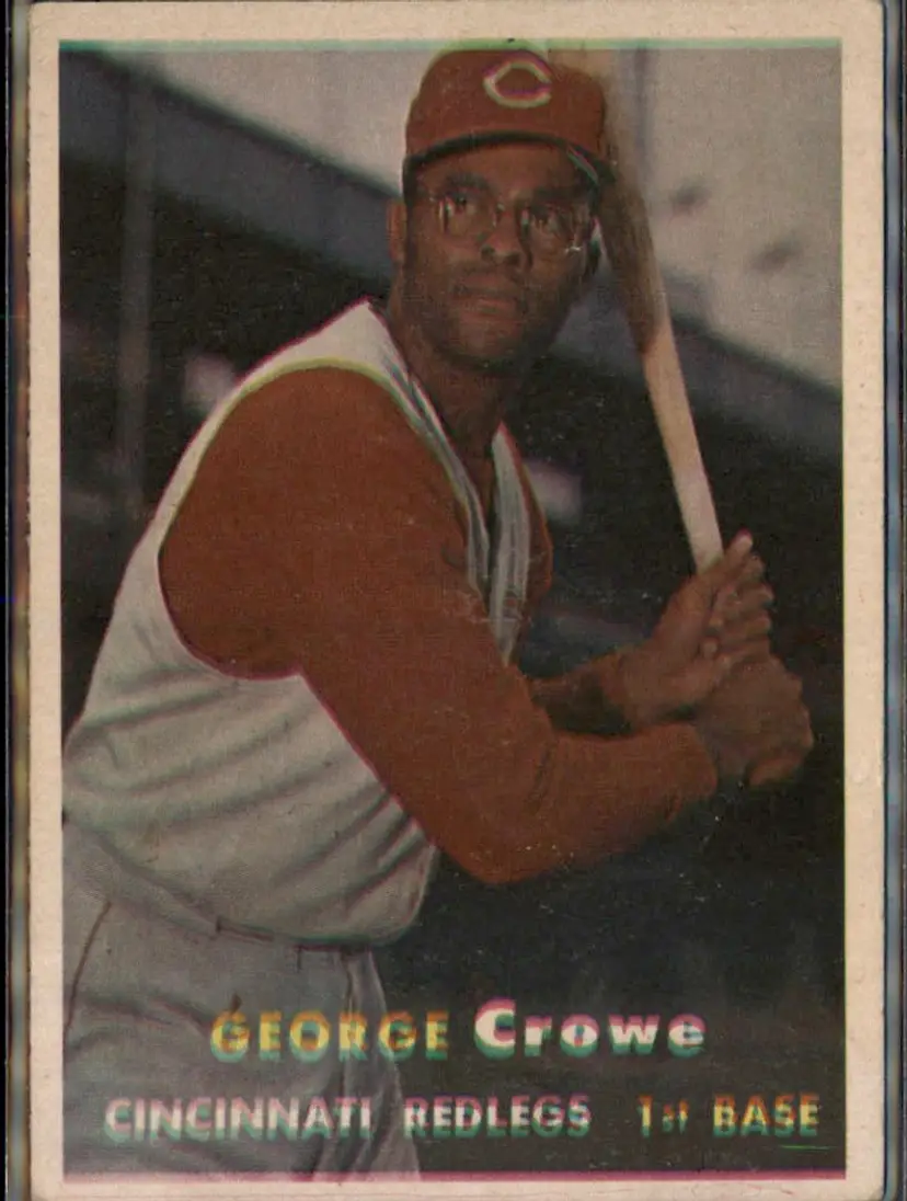1957 Topps #73 George Crowe - ( pk1 ) - Cincinnati Redlegs