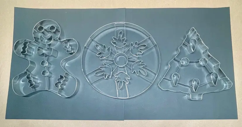 Jumbo Extra Large Metal Cookie Cutter Gingerbread Man Christmas Tree Fall Leaves