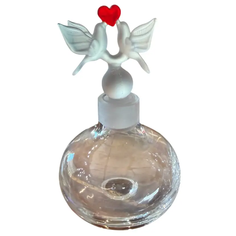 Irice Perfume Bottle With Dove And Heart
