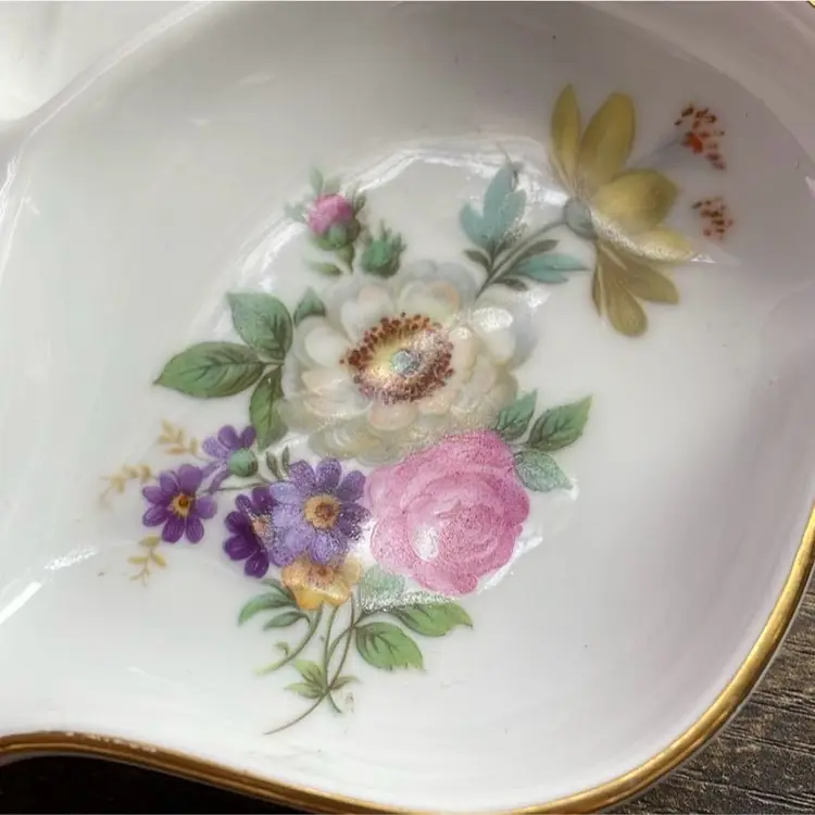 Vintage Mitterteich Meissen Floral Candy/Nut/Trinket Dish