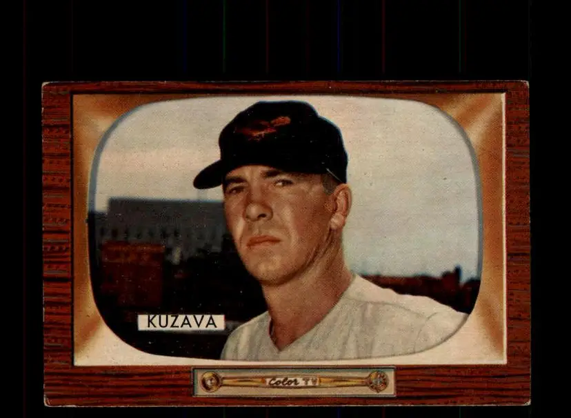 1955 Bowman #215 Bob Kuzava - (pk-tl3) - Baltimore Orioles