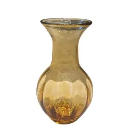 Blenko 706 Joel Myers Honey 7 Inch Vase With Optics