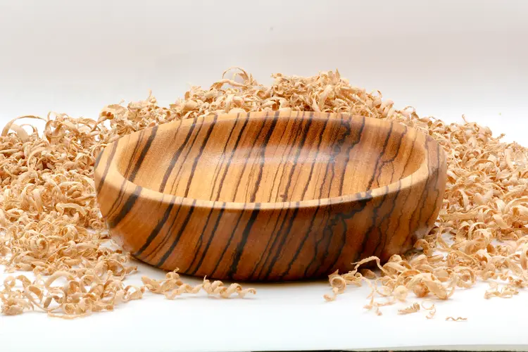 Zebra Wood Plate